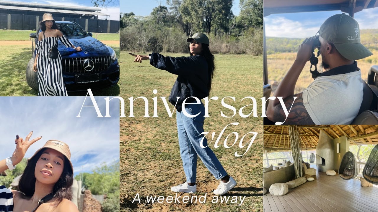 OUR 1 YEAR WEDDING ANNIVERSARY VLOG 💒| A getaway in Limpopo| Clifftop Exclusive Safari Hideaway🐆🦁