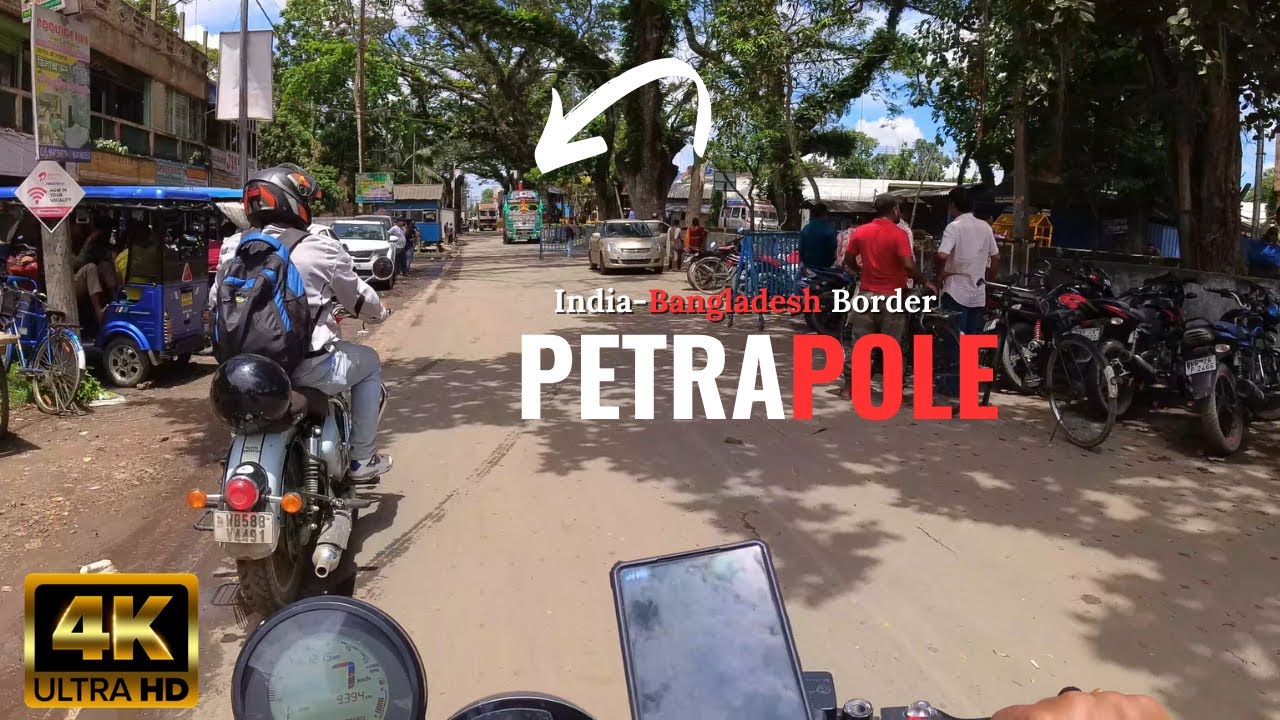 [RAW] Entering India-Bangladesh Border on my TVS Ronin | Petrapole | Largest Land Port in South Asia