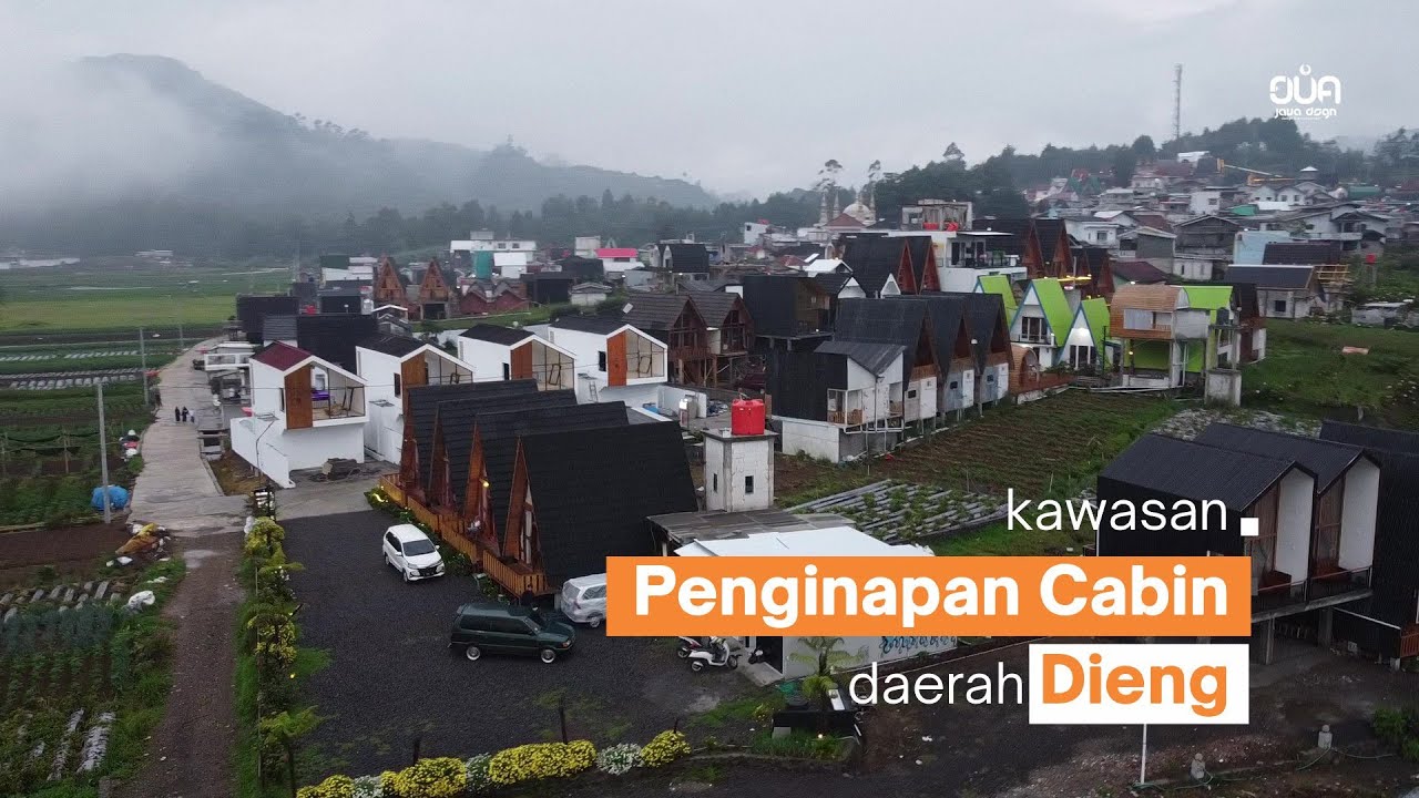 KAWASAN PENGINAPAN CABIN ALA EROPA DI DIENG | TERAS KABIN | REVIEW HOTEL