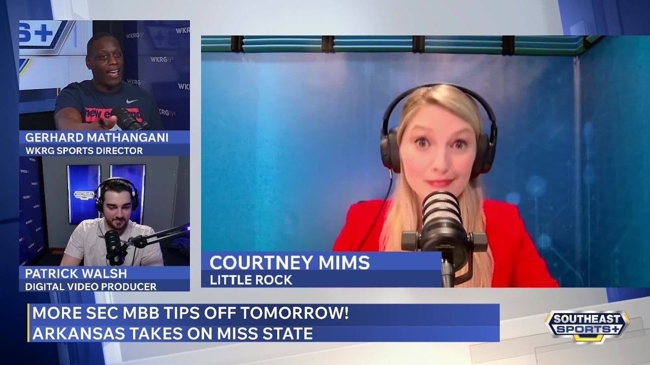 Courtney Mims previews Arkansas' road test against Miss State on SES+!