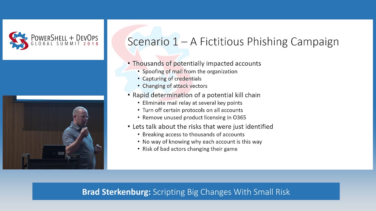 Scripting Big Changes With Small Risk by Brad Sterkenburg
