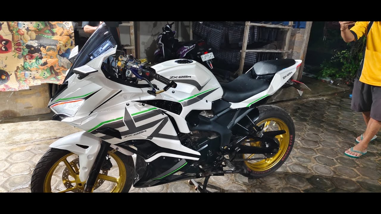 ganteng parah yamaha byson karbu modif zx25r asli keren