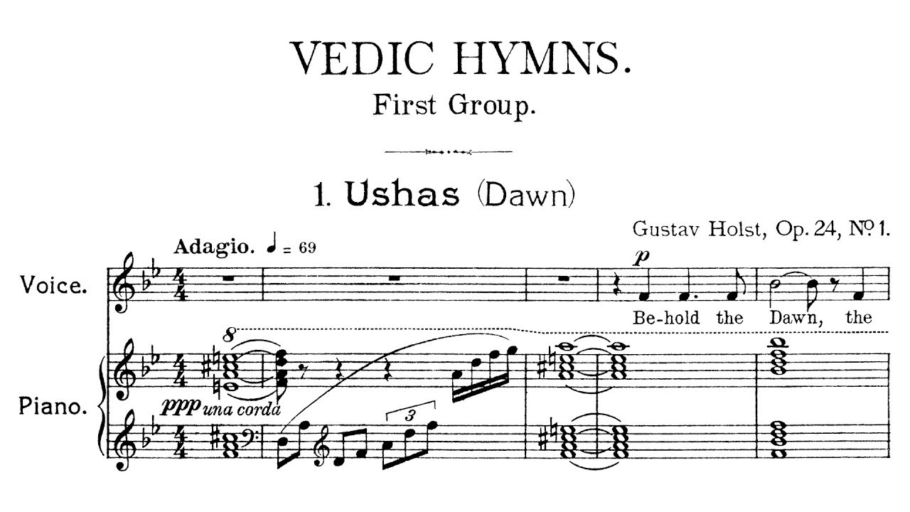 Gustav Holst - Vedic Hymns (1908)