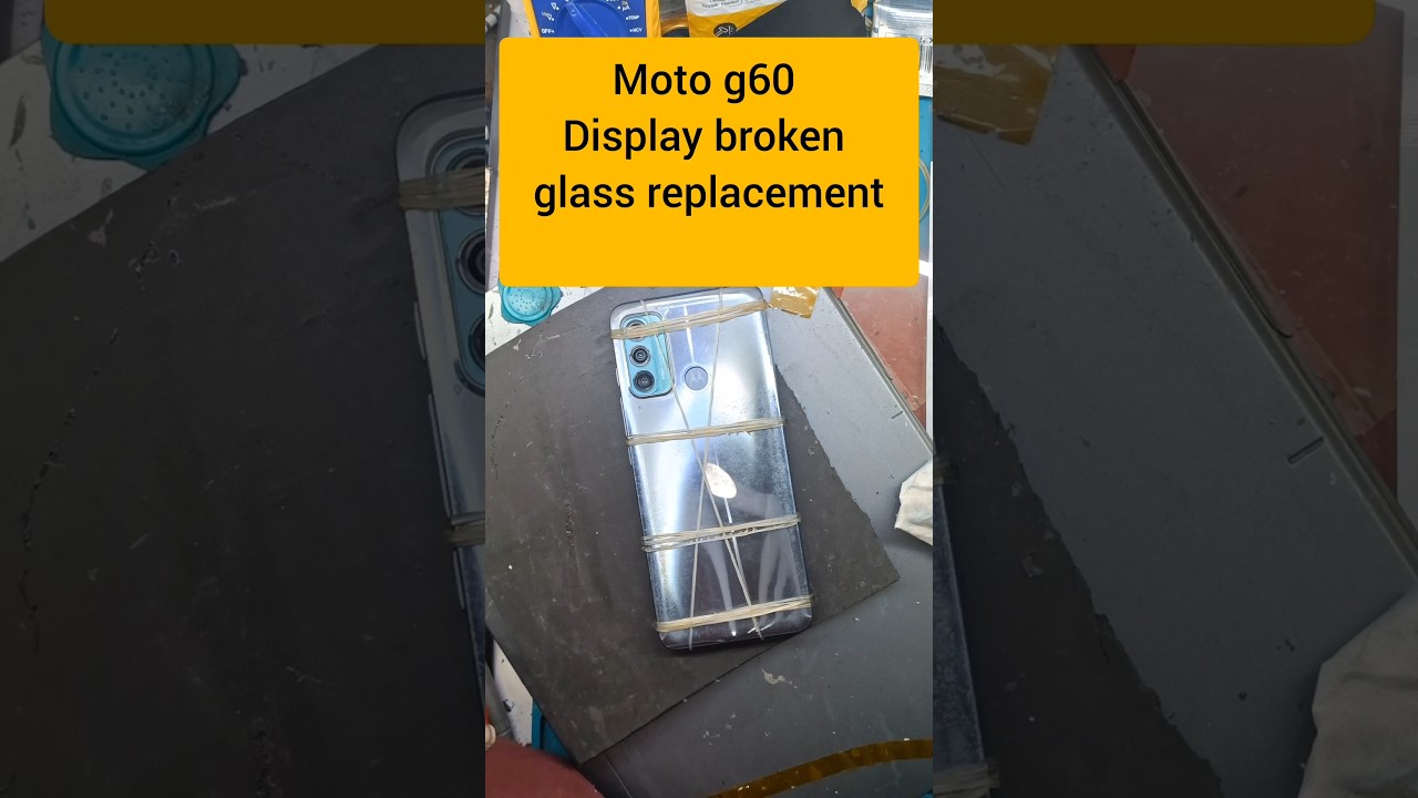 display broken glass replacement moto g60