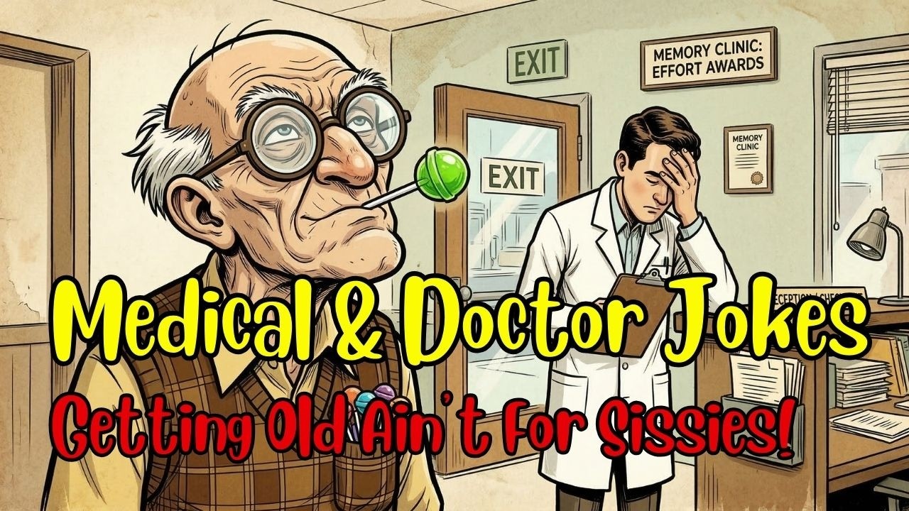 Уморительные и смешные шутки, которые настолько плохи, что хороши. Стареть — не для слабаков! Юмо...