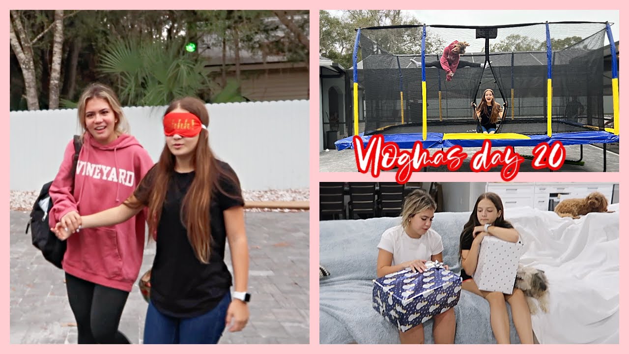 🎅VLOGMAS DAY 20: We surprised Emily with a Trampoline | FOREVER FAMILY VLOGS