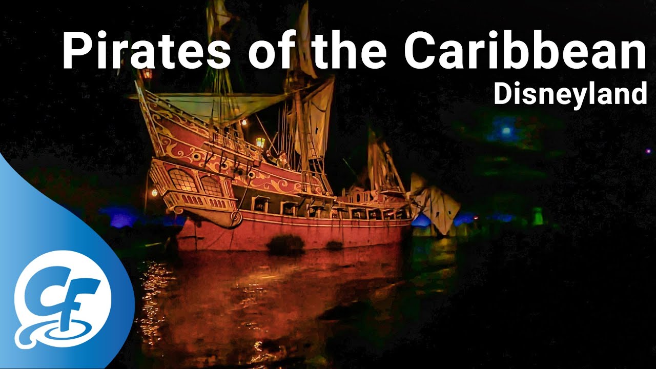 Pirates of the Caribbean front seat on-ride 4K POV Disneyland