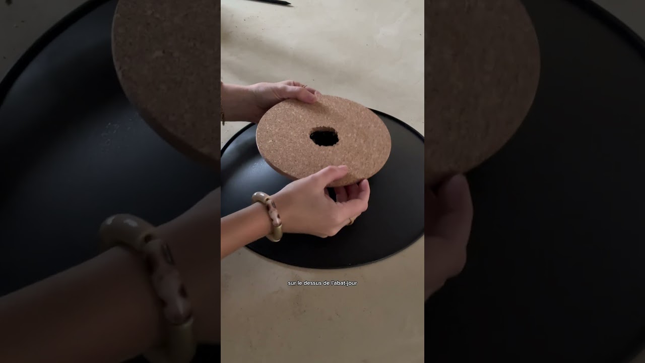 Un luminaire DIY 100% récup’ 