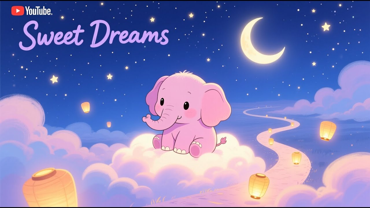 Deep Sleep Story for kids: The Tiny Pink Elephant Peaceful Cloud Kingdom Quest | Bedtime Dreamy Paws