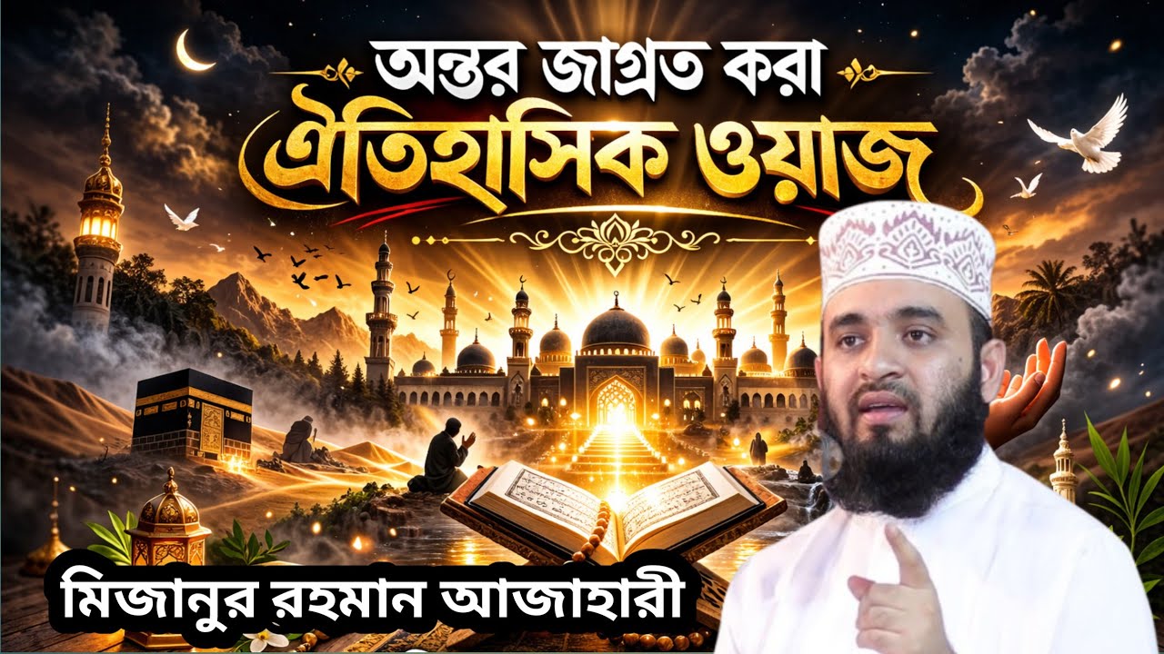 অন্তর জাগ্রত করা ঐতিহাসিক ওয়াজ মিজানুর রহমান আজাহারী ওয়াজ 
