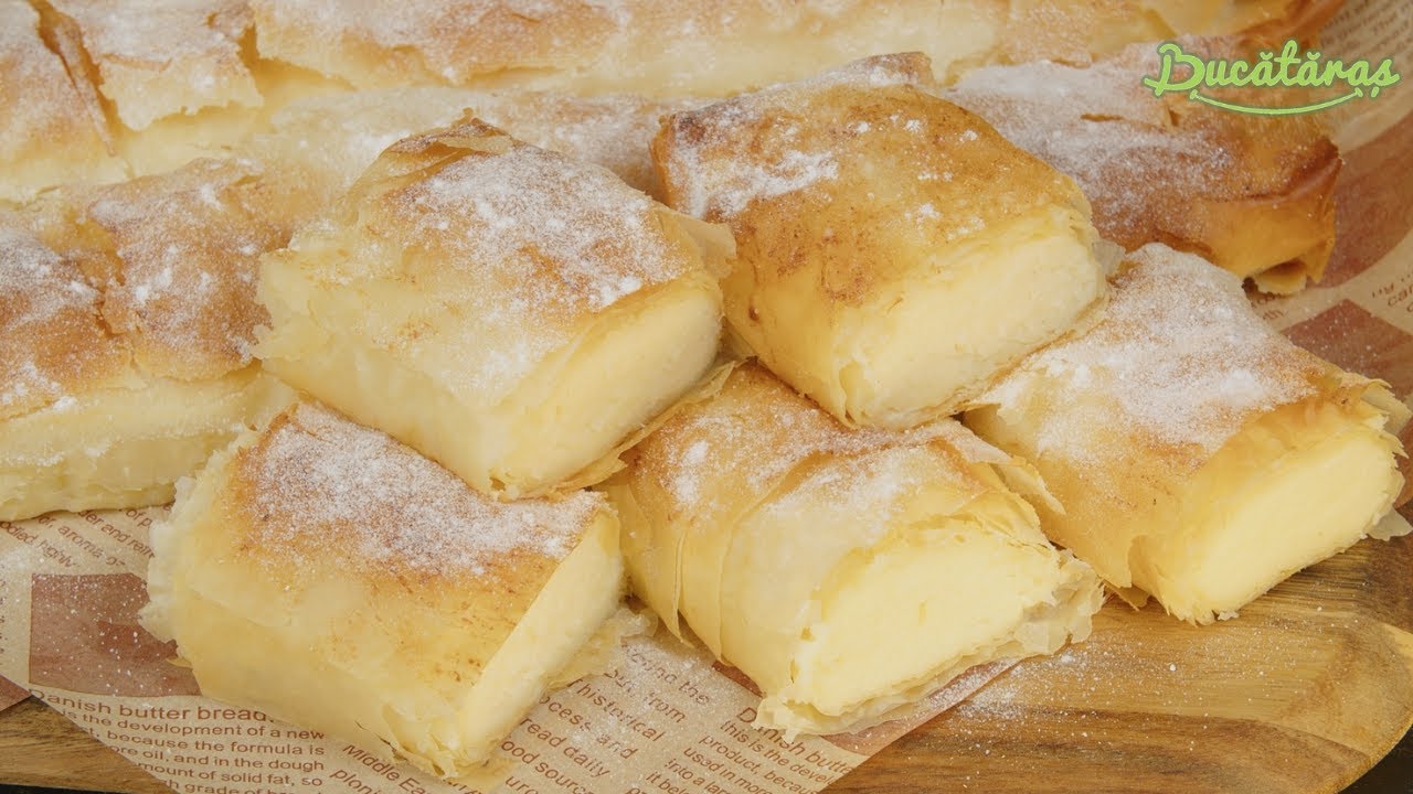 BOUGATSA - Reteta senzationala de placinta cu crema de gris