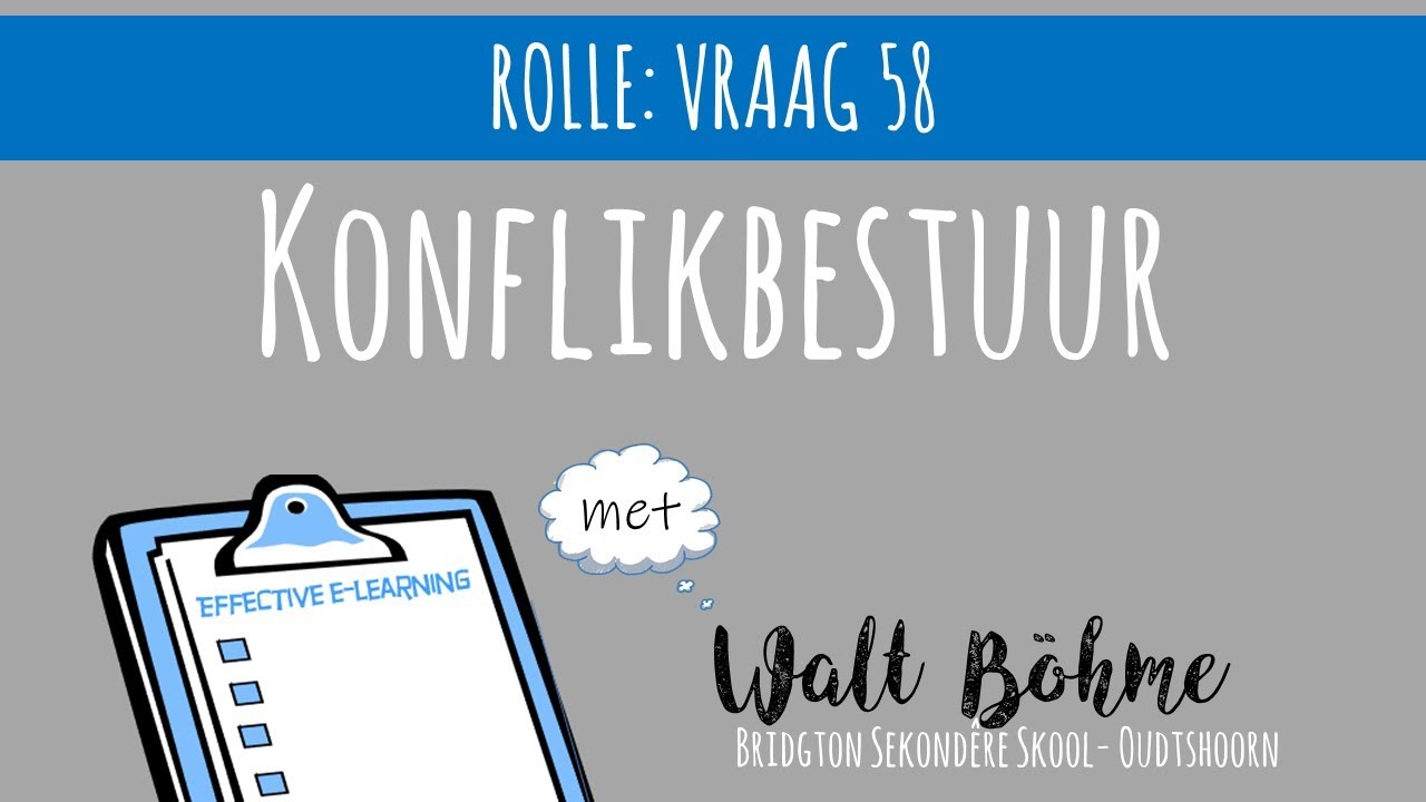 Q58 HANTERING VAN KONFLIK