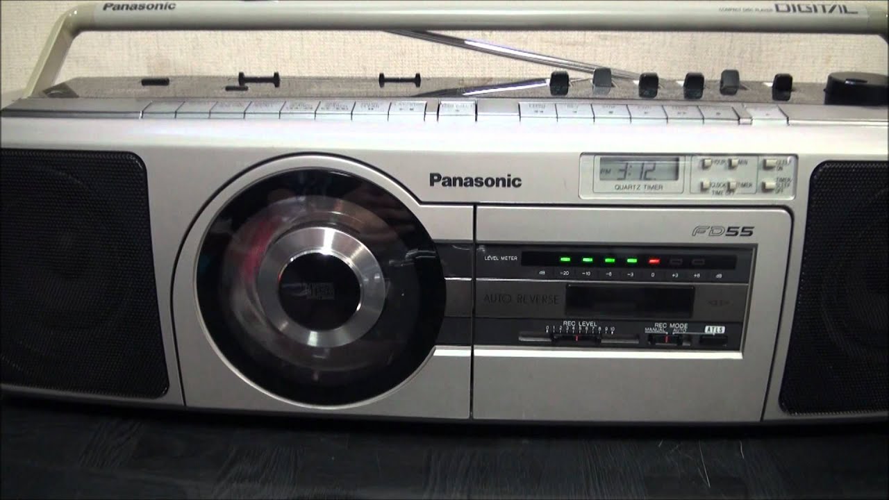 【HD】 Panasonic 縦型CDラジカセ RX-FD55  
