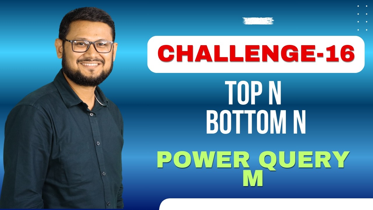 Solution to Challenge-16 | Power Query M | Table.Sorting | Table.FirstN| Table.DemoteHeader