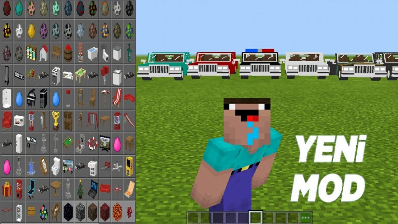 Minecraft :Eşya ve Araba modu nasıl yapılır [telefon]