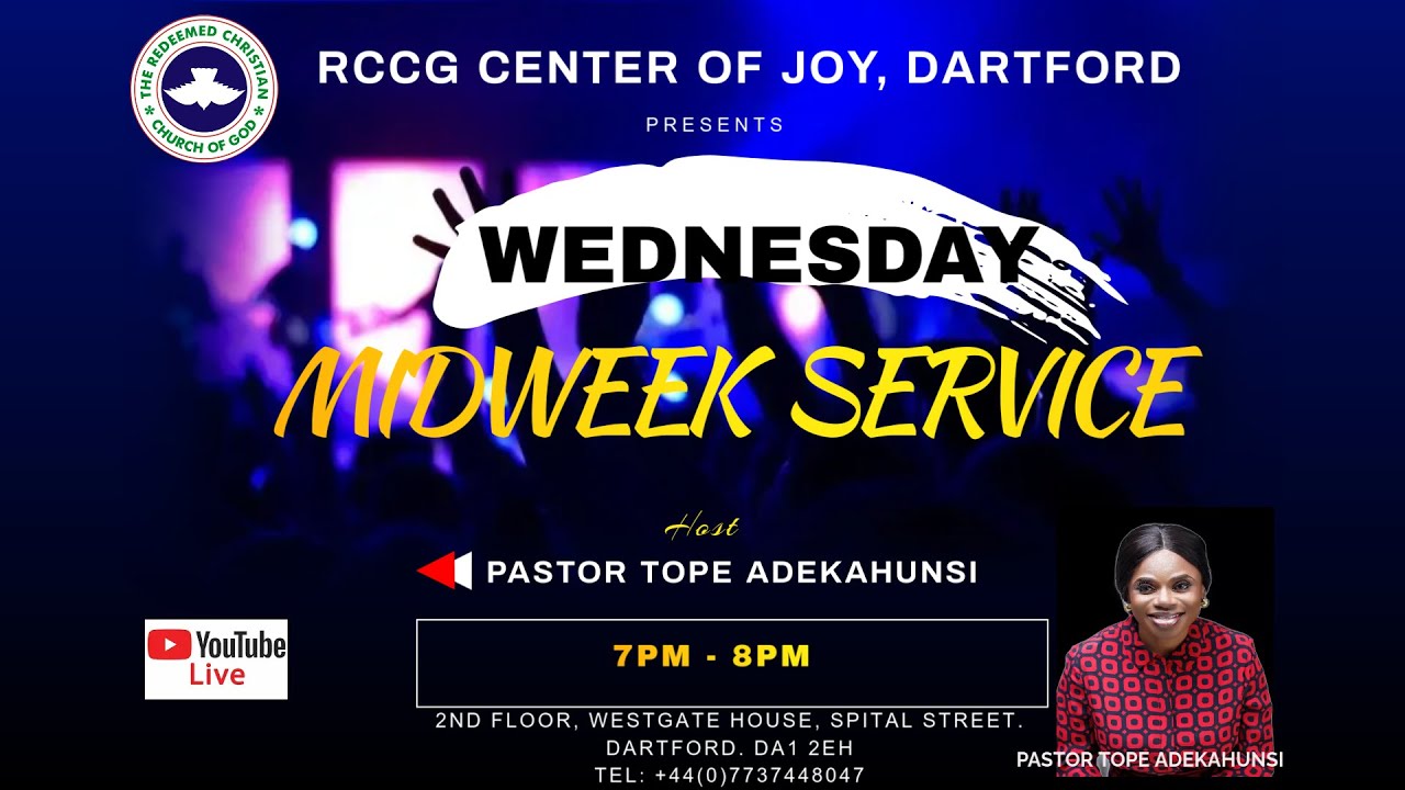 RCCG CENTER OF JOY, DARTFORD. UK | MIDWEEK SERVICE|  28-JAN-2026