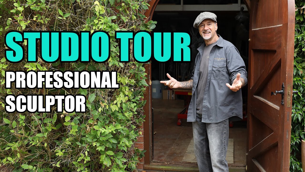 STUDIO TOUR OF A PROFESSIONAL SCULPTOR!!!