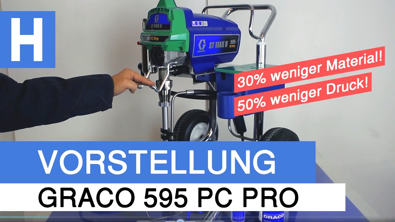 Graco ST Max 2 595 PC Pro low pressure - Mit wenig Druck und Material top Ergebnisse! (2019)