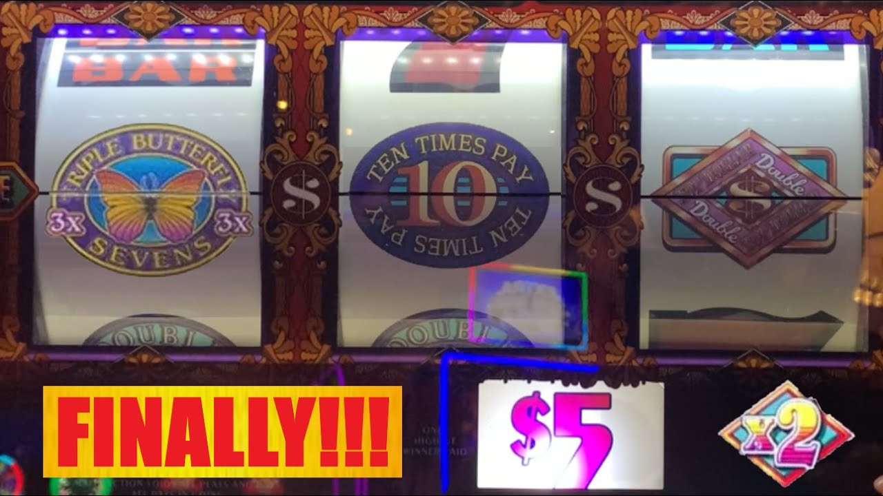 Old School High Limit 3 Reel slots! 10 Times Pay + Triple Butterfly 7's + Double Top Dollar & more!
