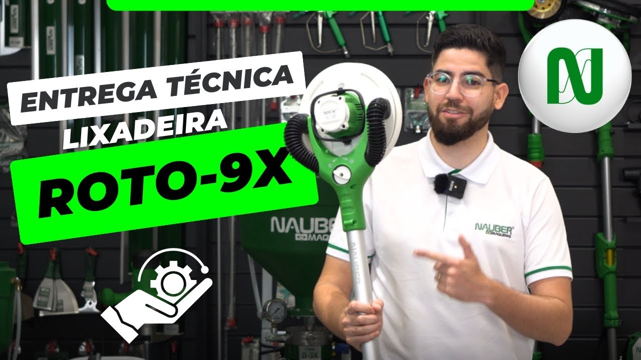 Entrega Técnica | Lixadeira Brushless Nauber ROTO-9X