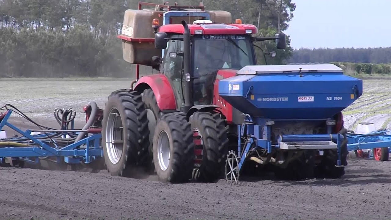 Un semoir &agrave; ma&iuml;s de 16 rangs dans les Landes