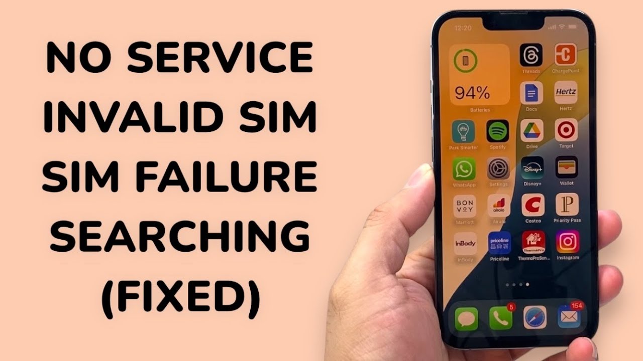 iPhone 13 Pro / Max / Plus: No Service / Searching / No SIM Card / SIM Failure / Invalid SIM (FIXED)