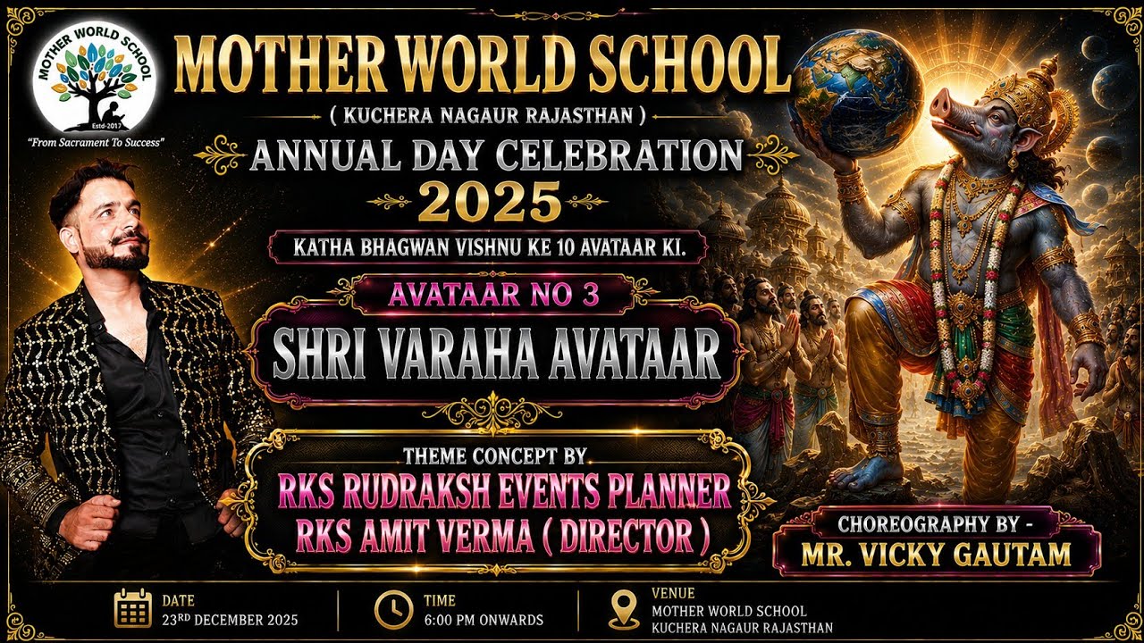 Varaha Avataar Theme Performance Mother World School Annual Day #schoolannualfunction #schoollife