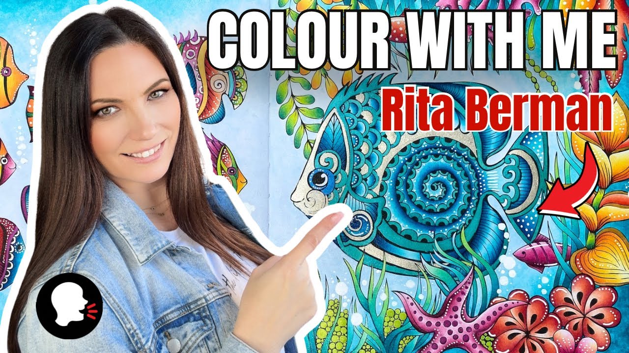 How I Coloured This Hidden Oceans Page | Rita Berman Colour Along