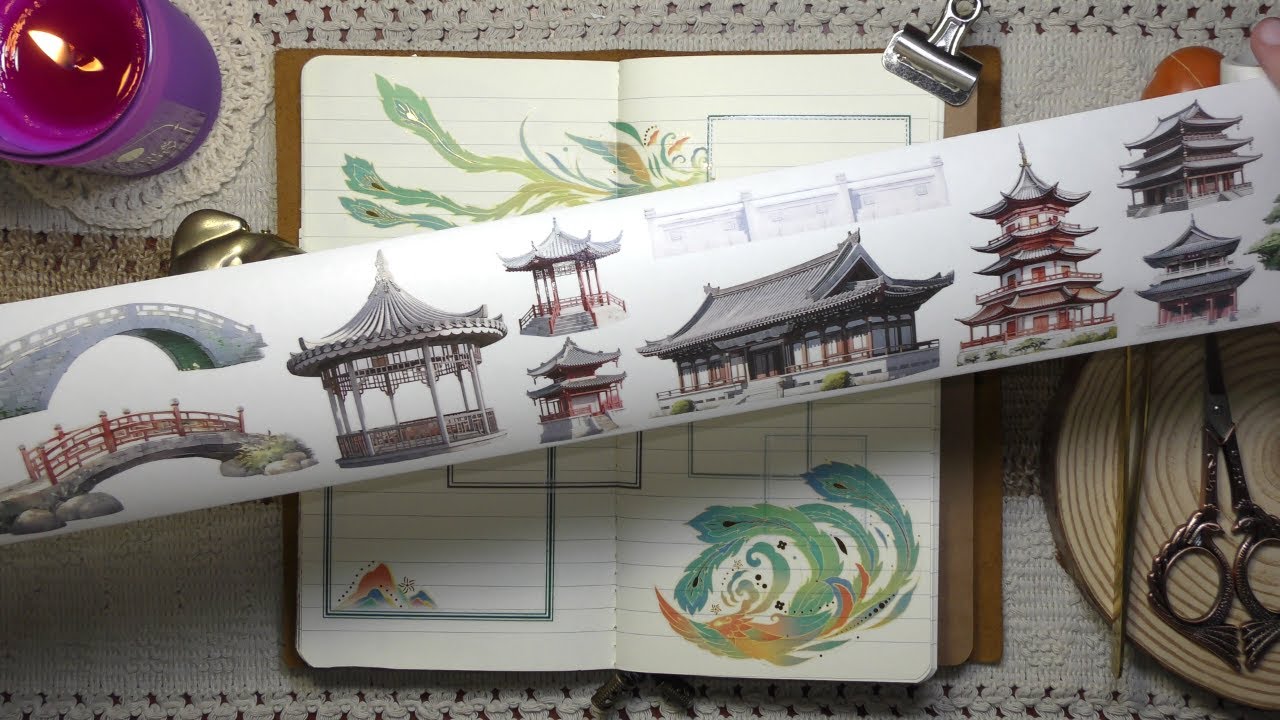 ASMR 🎧 Beautiful Chinaㅣ#papertherapy #asmr #scrapbooking #papercraft #china #asia #papersound