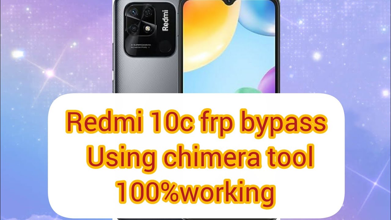 Redm 10c frp unlock using chimera tool-100%