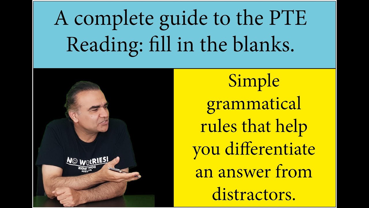 PTE Reading Fill in the blanks grammar hacks