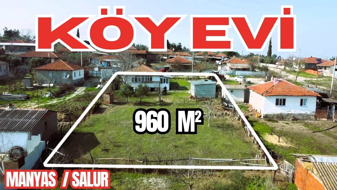 356-- MANYAS / SALUR'da 960 m2 KÖY EVİ