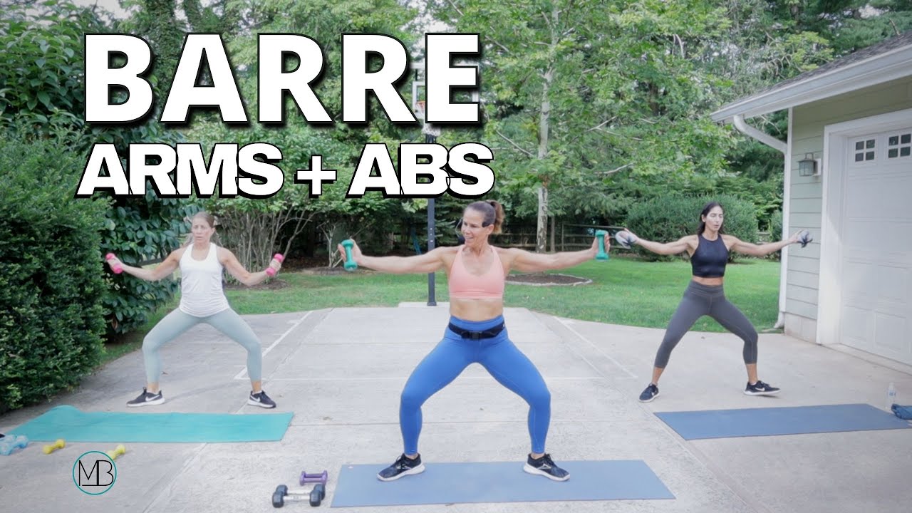 35 MIN Barre Sculpt ARMS + ABS Workout | Light Weights