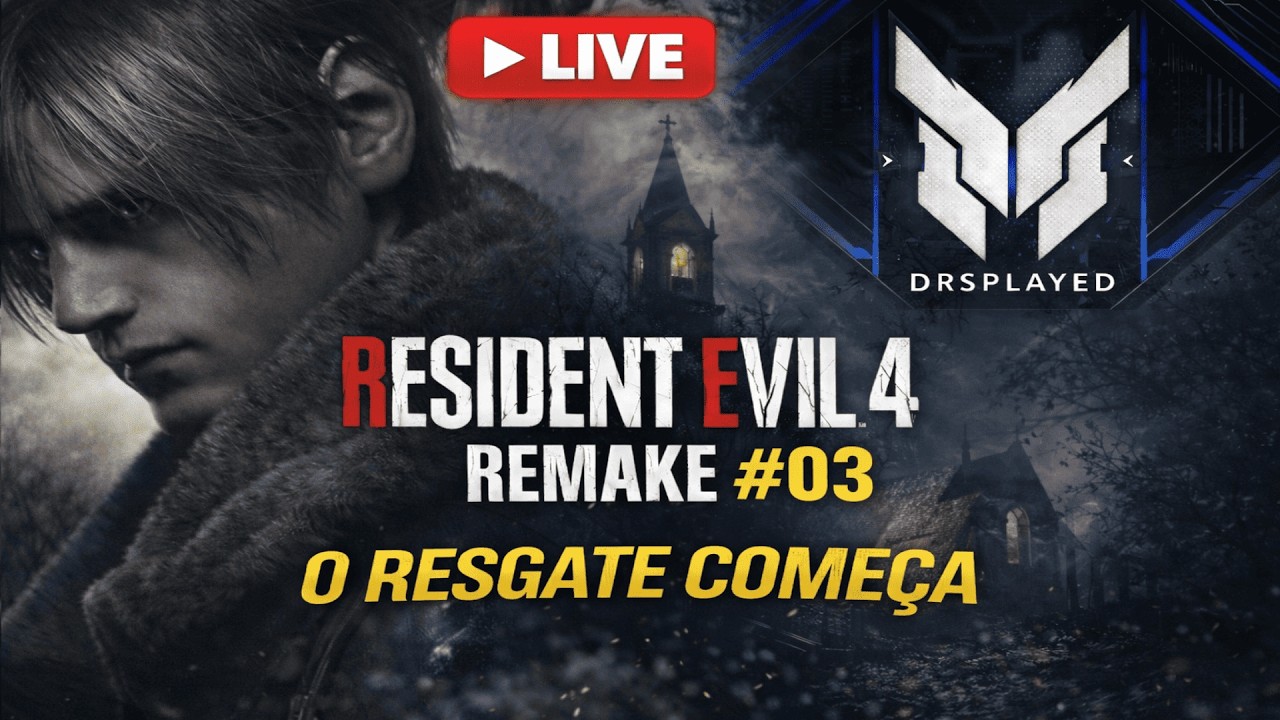 🔴 RESIDENT EVIL 4 REMAKE #03 | O RESGATE DA ASHLEY COMEÇA! 👀 (AO VIVO)