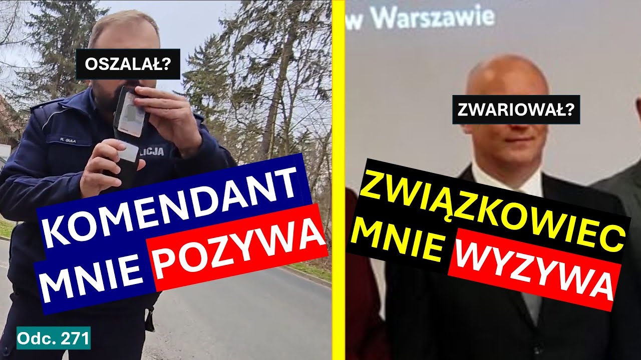 Dostałem absurdalny pozew od komendanta! Szef związku pracownik&oacute;w policji obraża i poniża mnie! #271