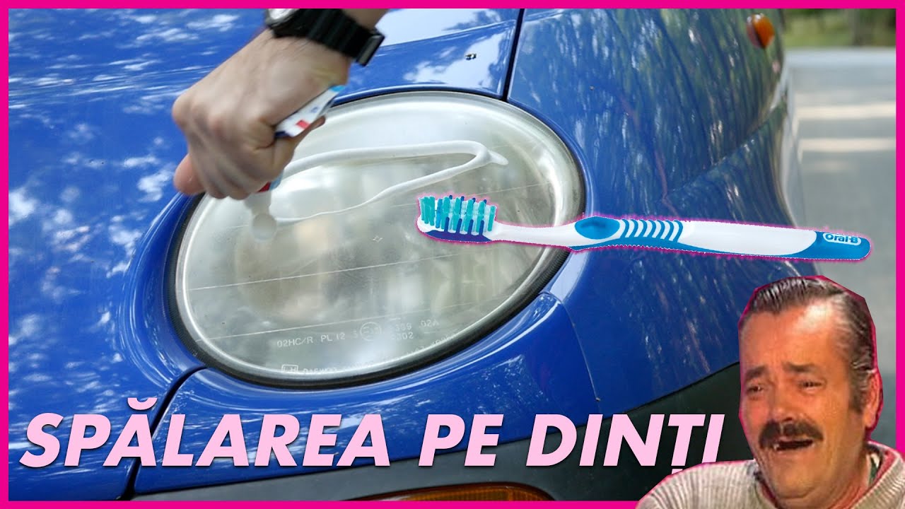 POLISH la faruri cu pastă de dinți (5 lei - 15 minute)