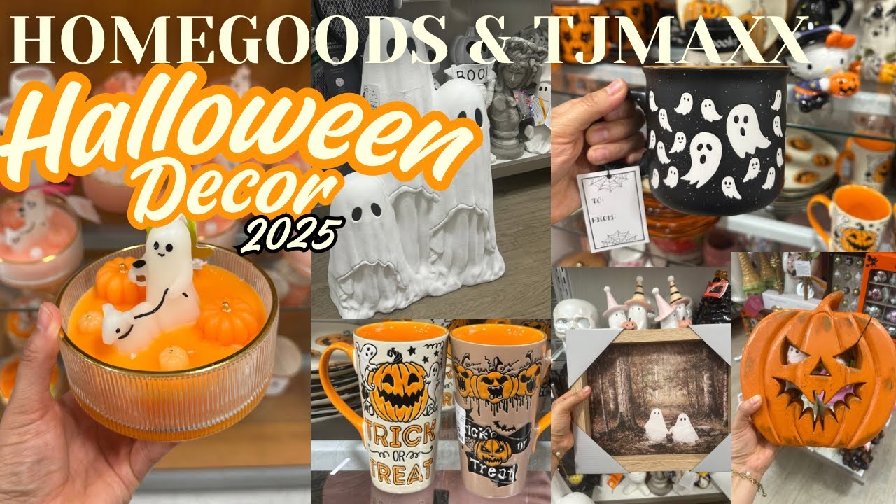 NEW!👻HALLOWEEN 2025 DECOR AT HOMEGOODS! HALLOWEEN DECOR AT TJMAXX, SPOOKY SEASON #halloween2025