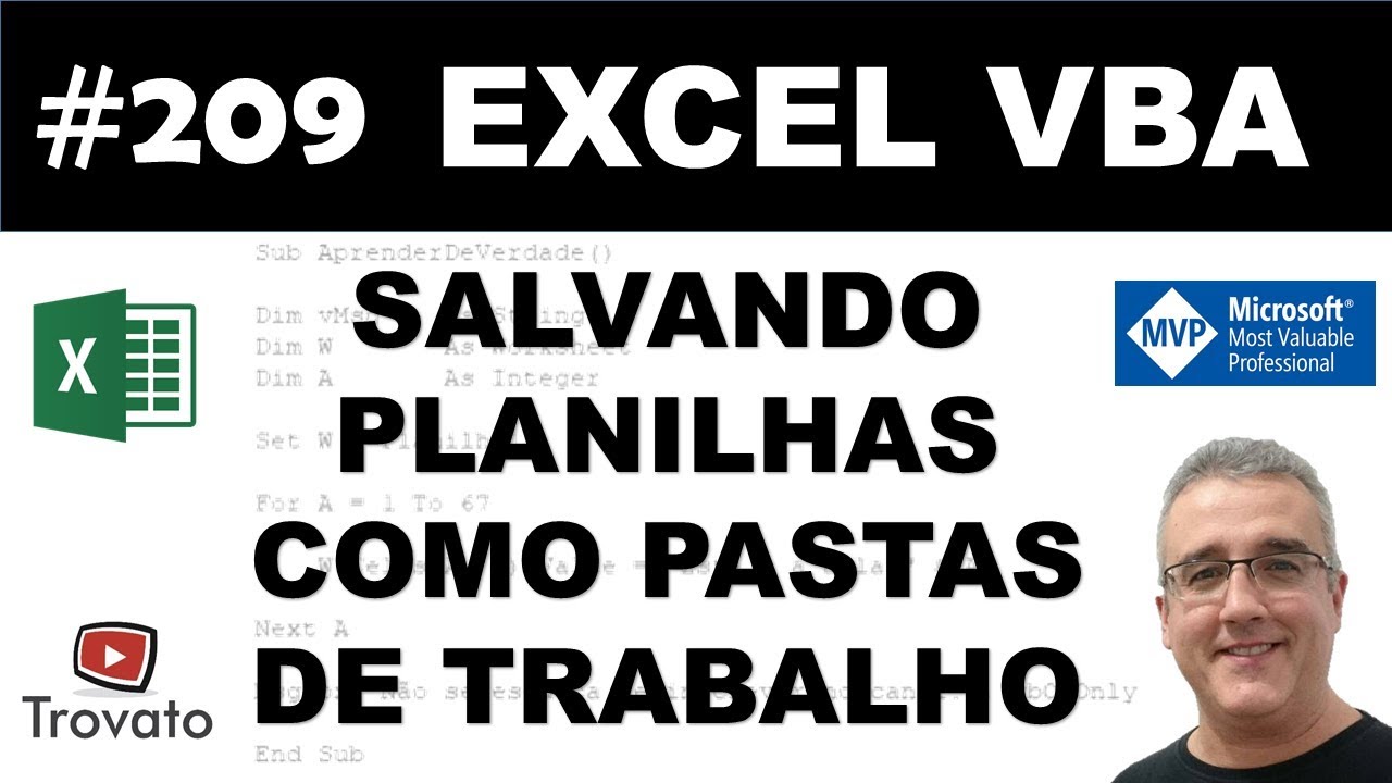 #209 - Excel VBA - Transformando planilhas em Pastas de Trabalho