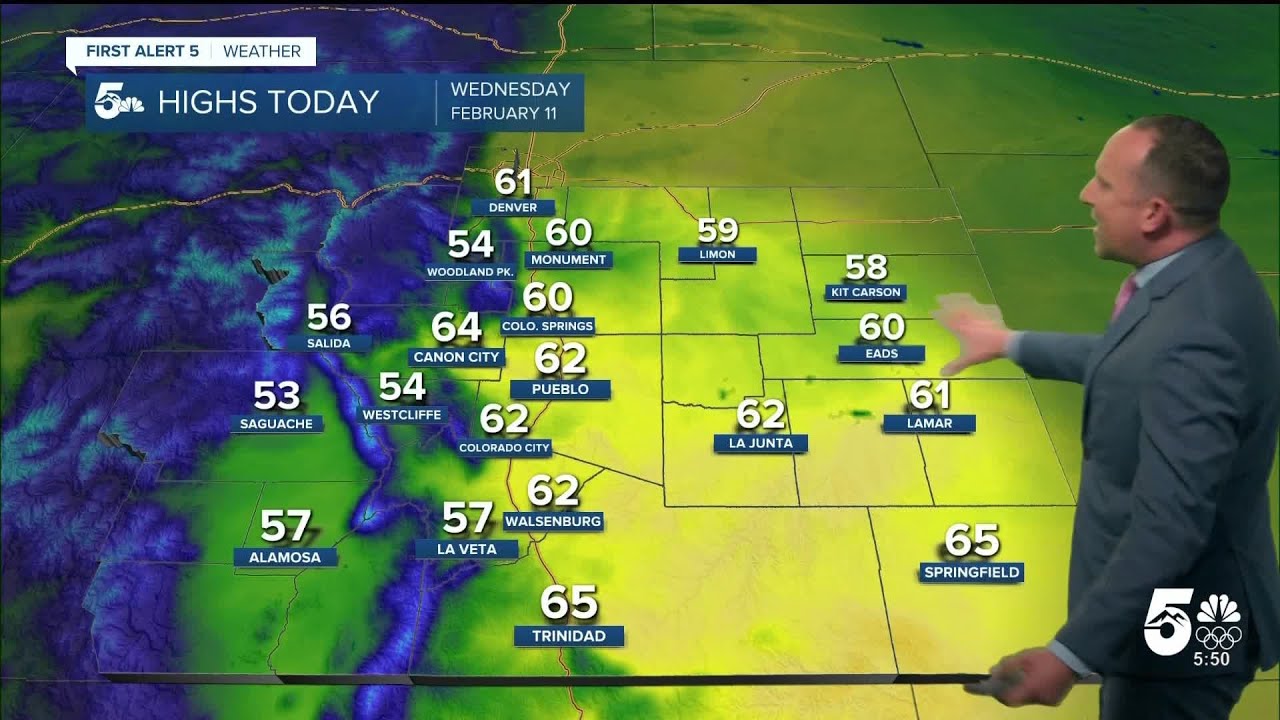 Beneficial mountain snow Wednesday, with dry & mild weather on the Plains