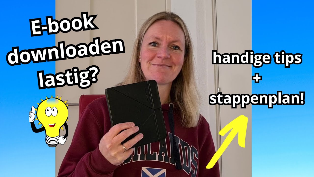 Een e-book downloaden voor de e-reader lastig? Niet na het zien van dit filmpje! 👀
