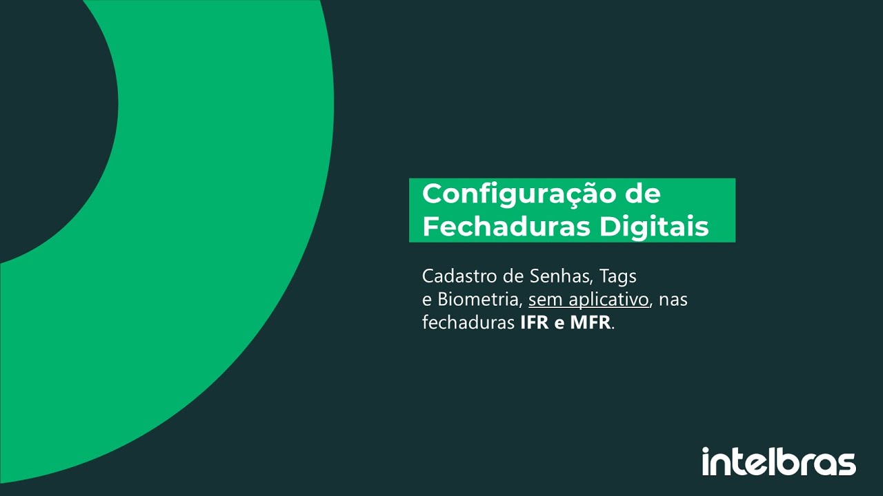 Cadastro de Senhas, Tags e Biometria, sem aplicativo, fechaduras Digitais IFR e MFR - (i4803)