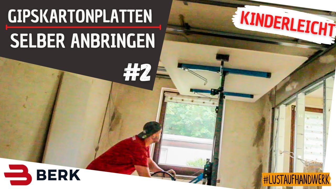 Gipskartonplatten selber anbringen