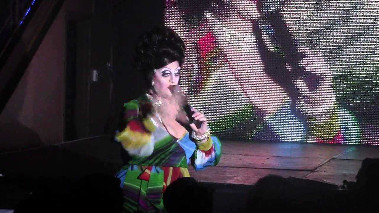 Jackie Beat and Bianca Del Rio  Entrance Friday January 30th 2015 Last Bitch Standing 340nightclub P
