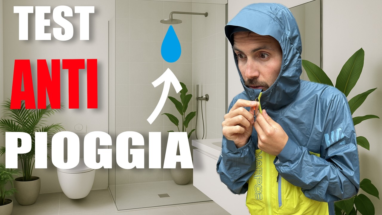 GIACCHE DA RUNNING ANTI-PIOGGIA, TEST SOTTO LA DOCCIA! | Lavaredo rain evo jacket by Karpos.