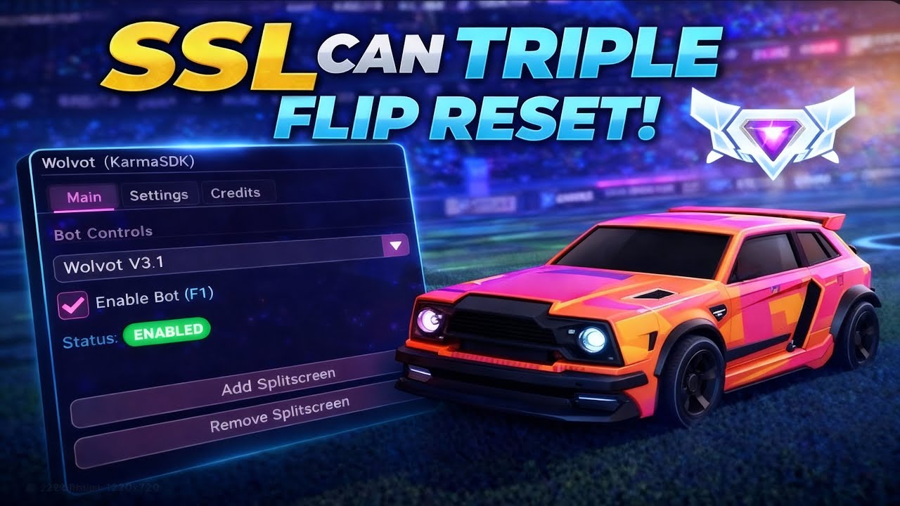 BEST Rocket League SSL Wolvot bot Triple flip reset – (Working Latest Season)