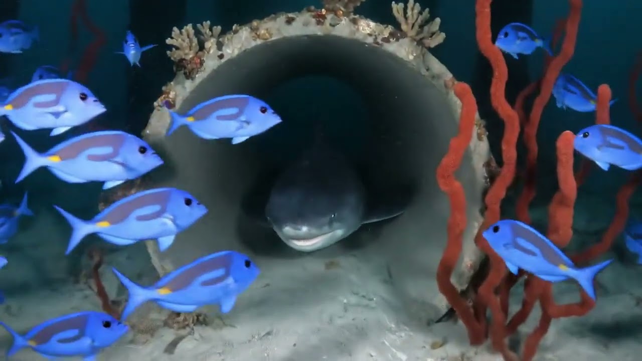Midnight Pier Dive Reveals Haunting Marine Life & Abandoned Secrets | Night Ocean Wildlife Explor...