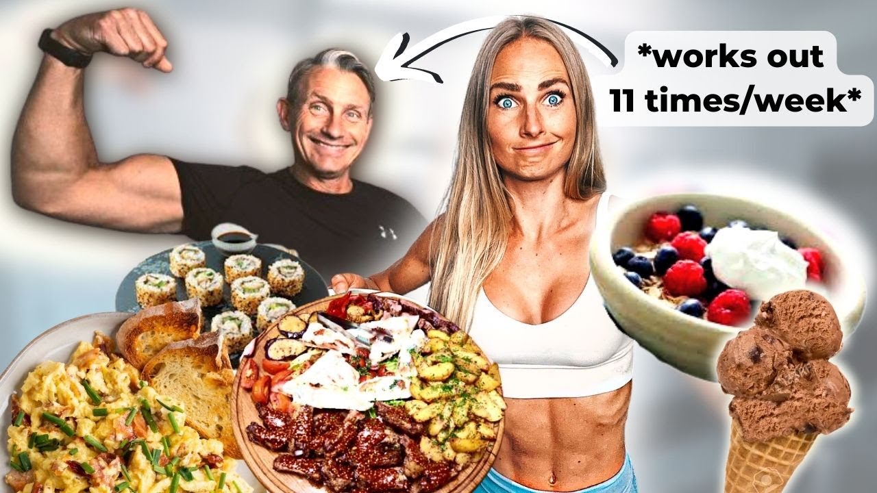 EATING & TRAINING LIKE MY FITNESS DAD FOR 24 HOURS