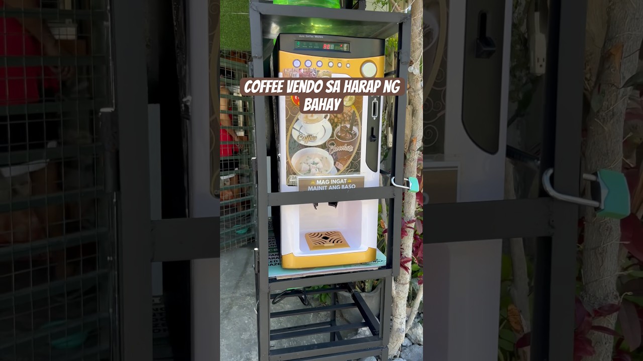 Passive Income. Ang coffee vendo sa harap ng bahay pwedeng pwede! #shortsvideo#coffeevendingmachine