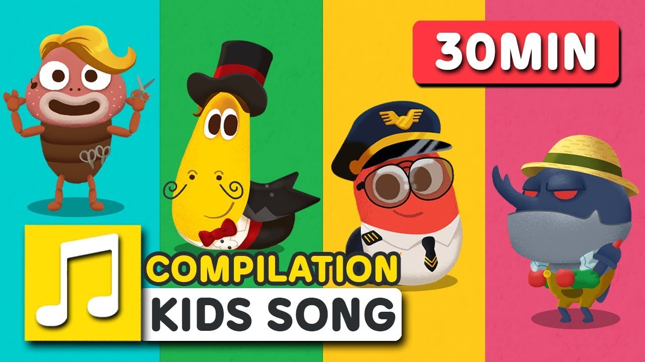 NEW! GREAT JOBS IN THE WORLD 2 | 30MIN | LARVA KIDS | SUPER BEST SONGS FOR KIDS | LEARN TO JOBS
