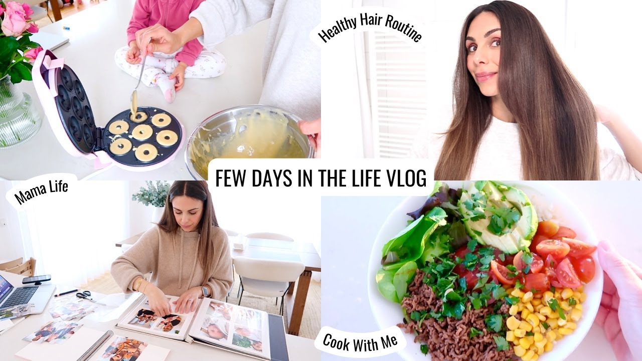 VLOG | Healthy Hair Routine, Self Love Habits, Meal Prep & Making Nalia's Baby Book | Annie Jaffrey